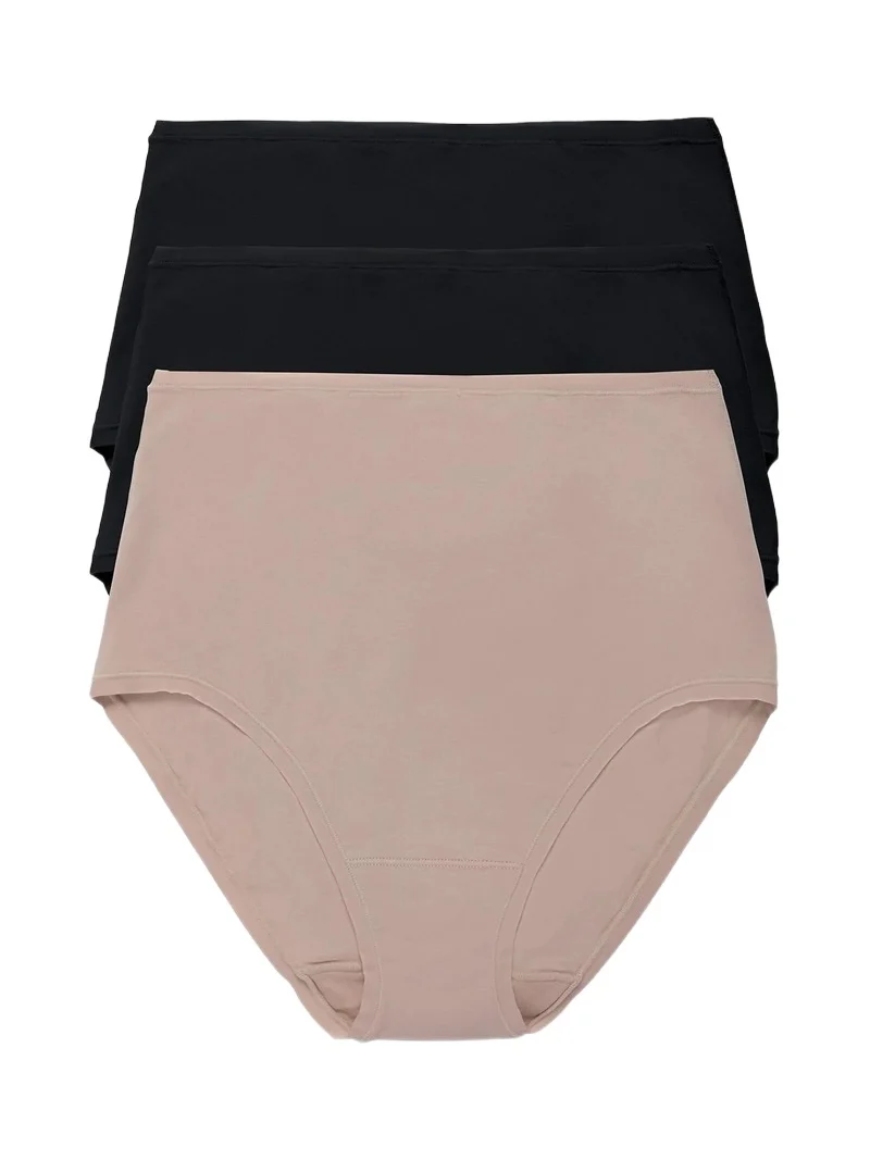 Women's Bliss Bare Cotton High Waist Brief 3-Pack