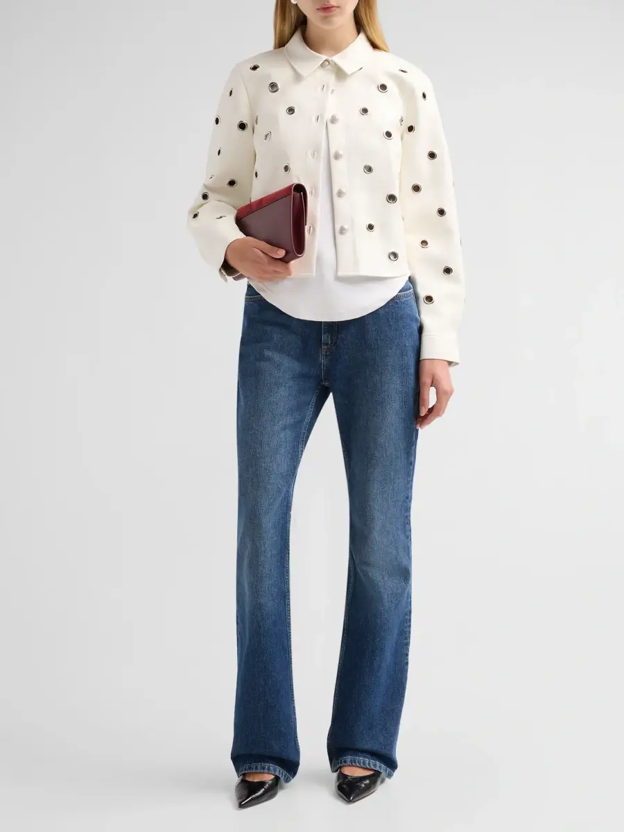 Cinq à Sept Women's Ramone Grommet Jacket | Thumbnail 2 Cinq à Sept Women's Ramone Grommet Jacket | Thumbnail 2