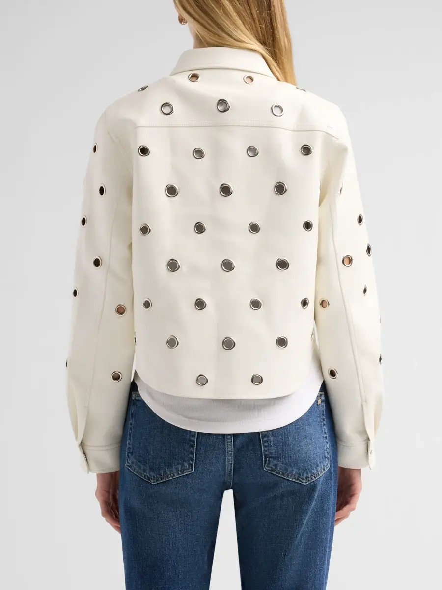 Cinq à Sept Women's Ramone Grommet Jacket | Thumbnail 3 Cinq à Sept Women's Ramone Grommet Jacket | Thumbnail 3