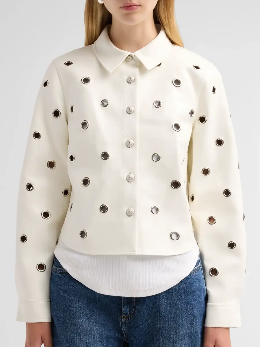 Cinq à Sept Women's Ramone Grommet Jacket | Thumbnail 5 Cinq à Sept Women's Ramone Grommet Jacket | Thumbnail 5