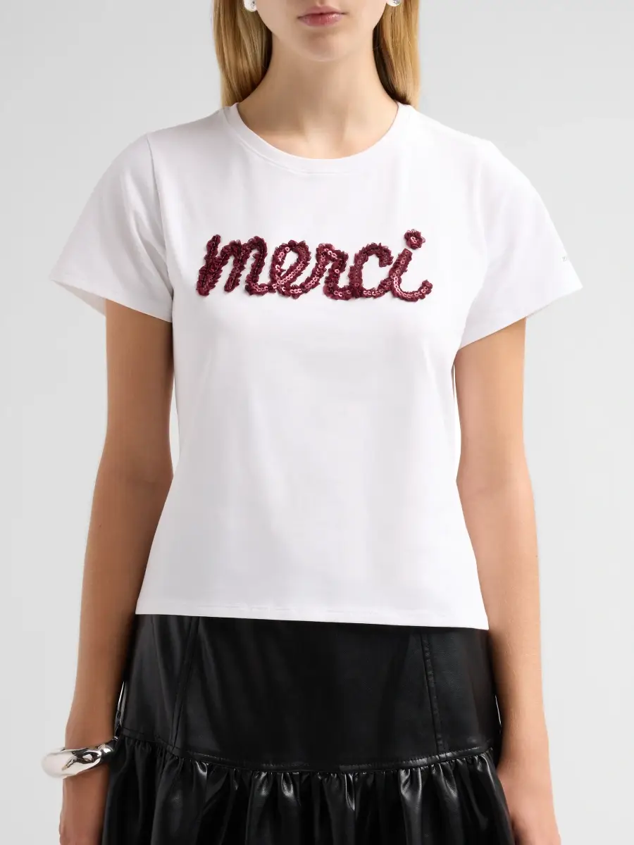 Cinq à Sept Women's Merci Ruffle Shrunken T-Shirt | Thumbnail 5 Cinq à Sept Women's Merci Ruffle Shrunken T-Shirt | Thumbnail 5