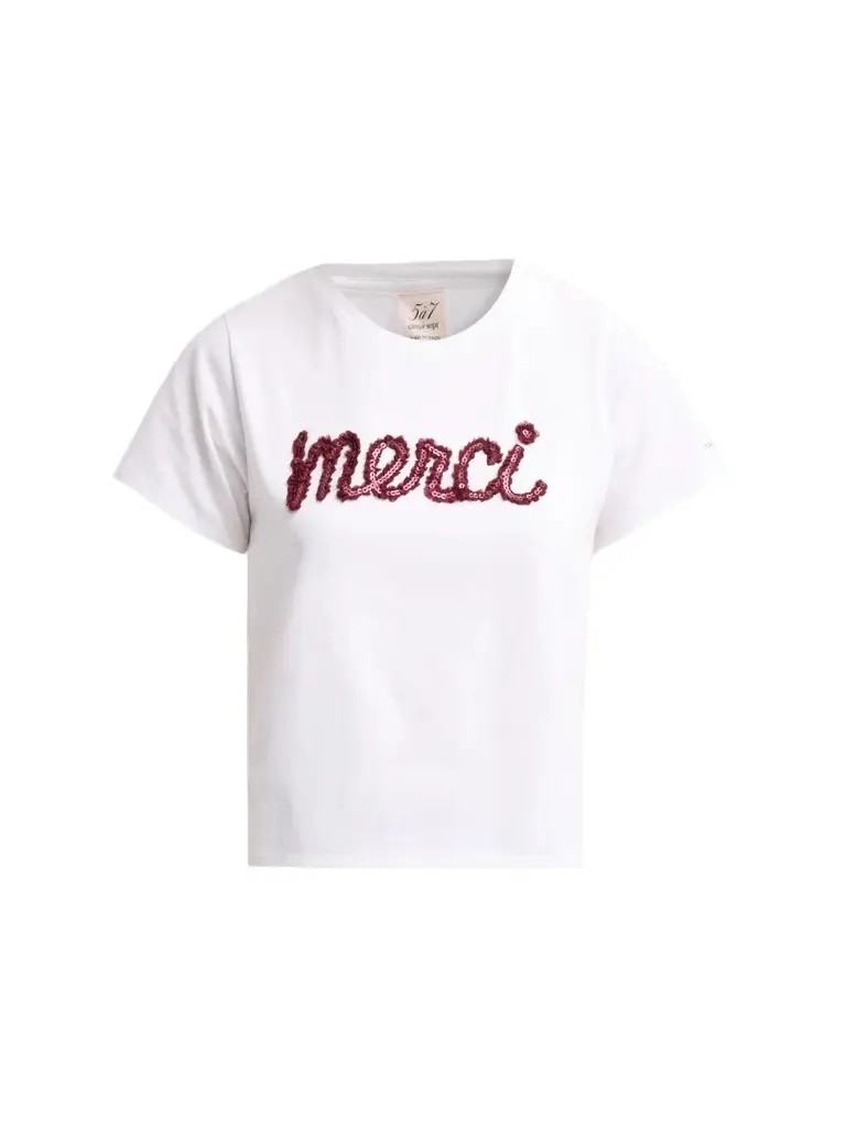 Cinq à Sept Women's Merci Ruffle Shrunken T-Shirt