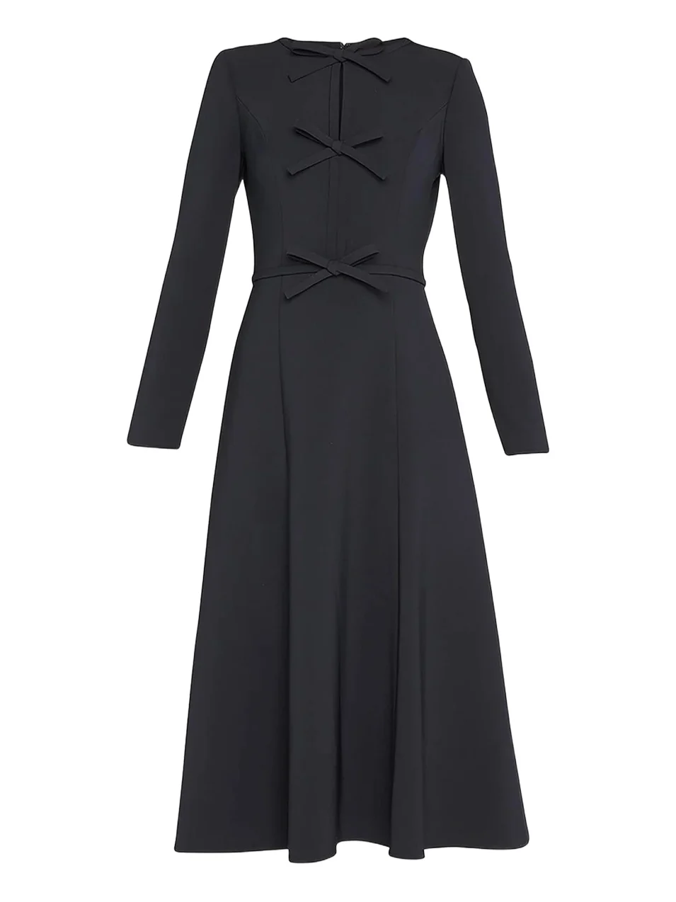 Carolina Herrera Women's Icon Triple Bow Midi-Dress