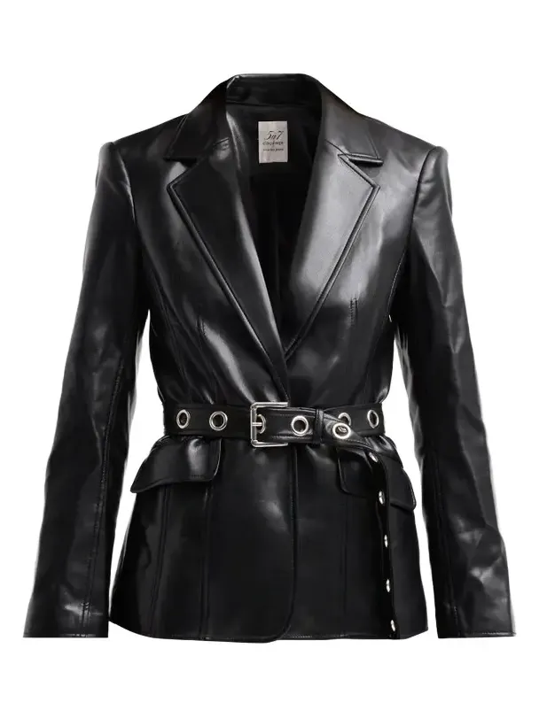 Women's Santana Vegan Leather Blazer Women's Santana Vegan Leather Blazer