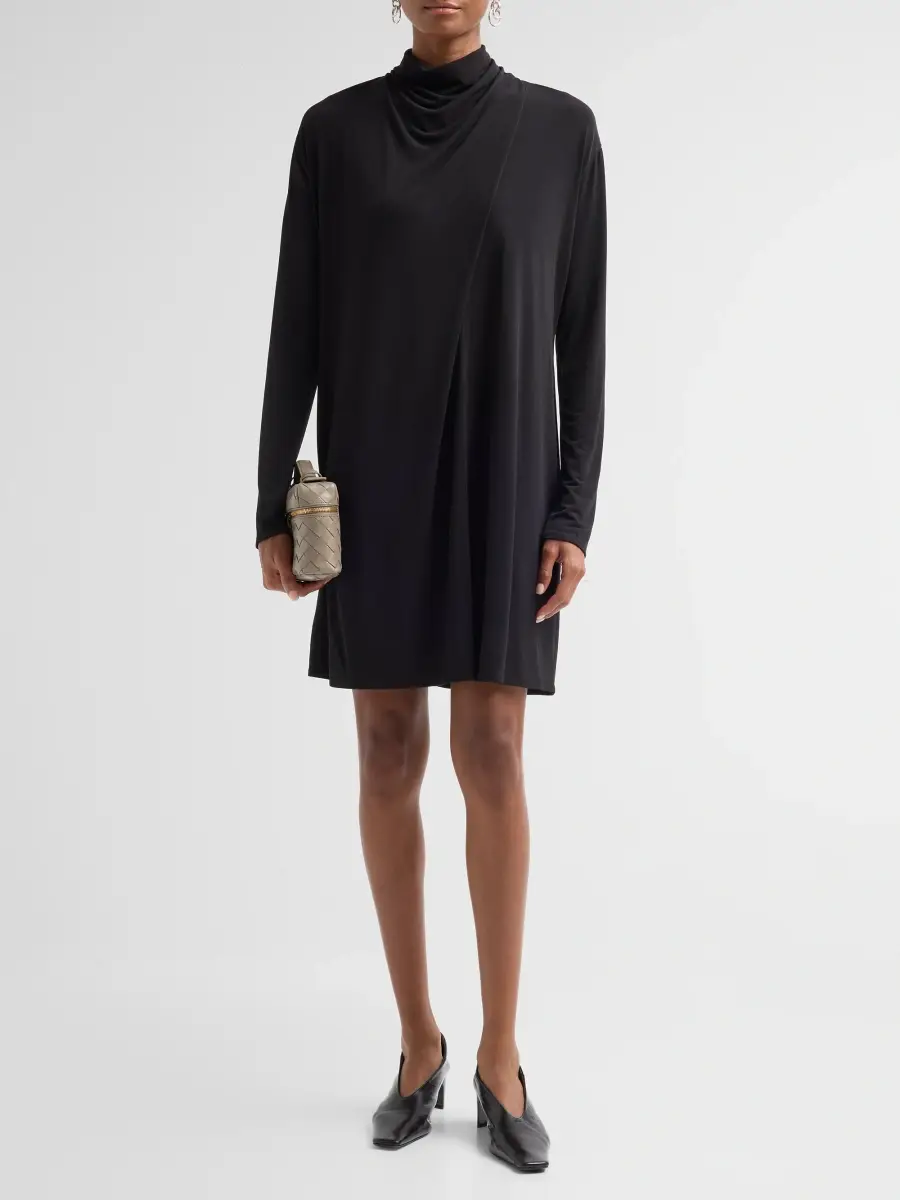 Vince Women's Draped Cowl Mini Dress | Thumbnail 2 Vince Women's Draped Cowl Mini Dress | Thumbnail 2