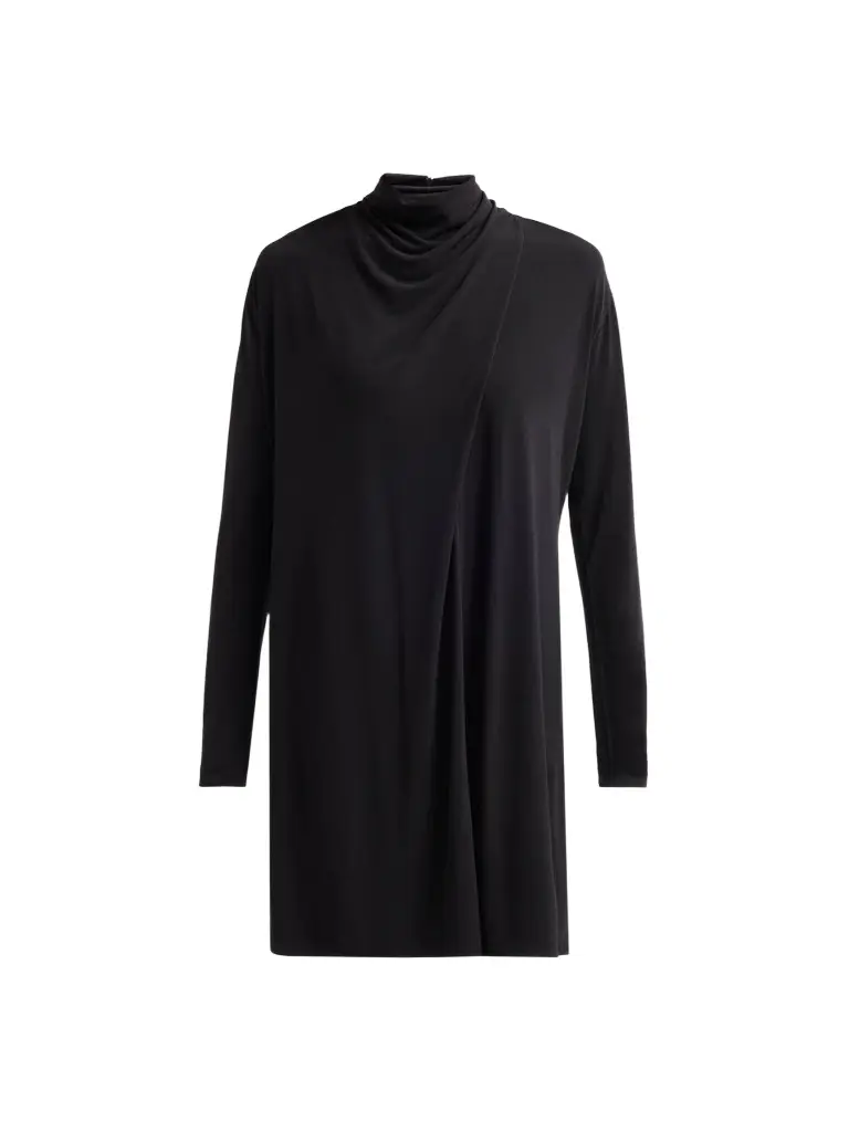 Women's Draped Cowl Mini Dress Women's Draped Cowl Mini Dress