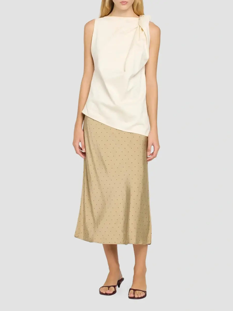 Vince Women's Grid Dot Slip Skirt | Thumbnail 2 Vince Women's Grid Dot Slip Skirt | Thumbnail 2