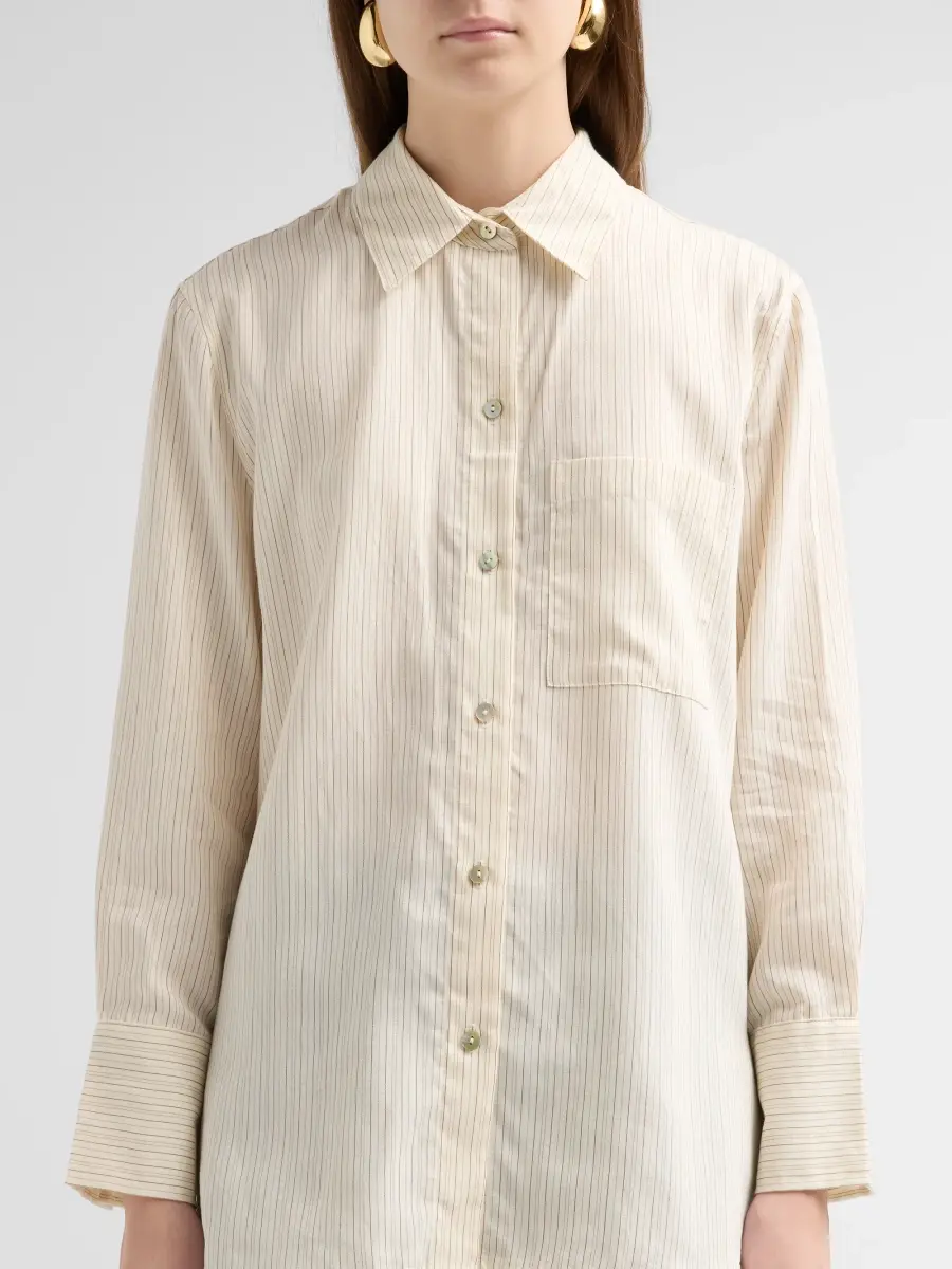 Vince Women's Striped Button-Front Shirt | Thumbnail 5 Vince Women's Striped Button-Front Shirt | Thumbnail 5