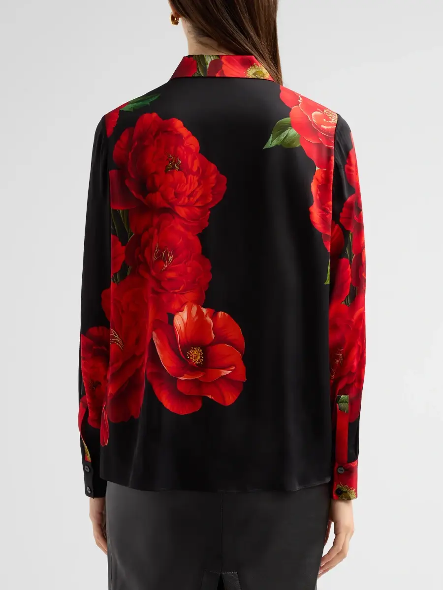 Elie Tahari Women's The Shae Printed Silk Blouse | Thumbnail 3 Elie Tahari Women's The Shae Printed Silk Blouse | Thumbnail 3