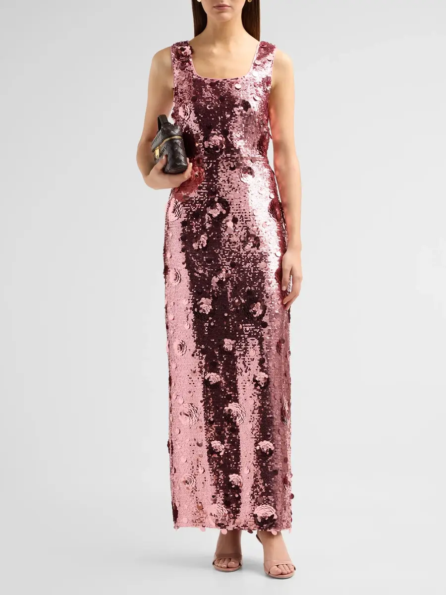 Elie Tahari Women's The Charlie Sequin Column Dress | Thumbnail 2 Elie Tahari Women's The Charlie Sequin Column Dress | Thumbnail 2