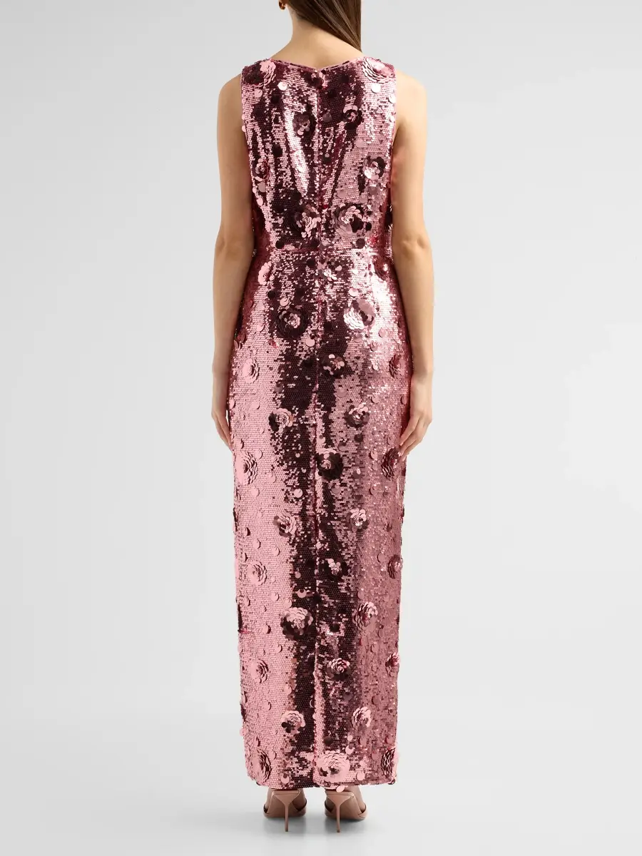 Elie Tahari Women's The Charlie Sequin Column Dress | Thumbnail 3 Elie Tahari Women's The Charlie Sequin Column Dress | Thumbnail 3
