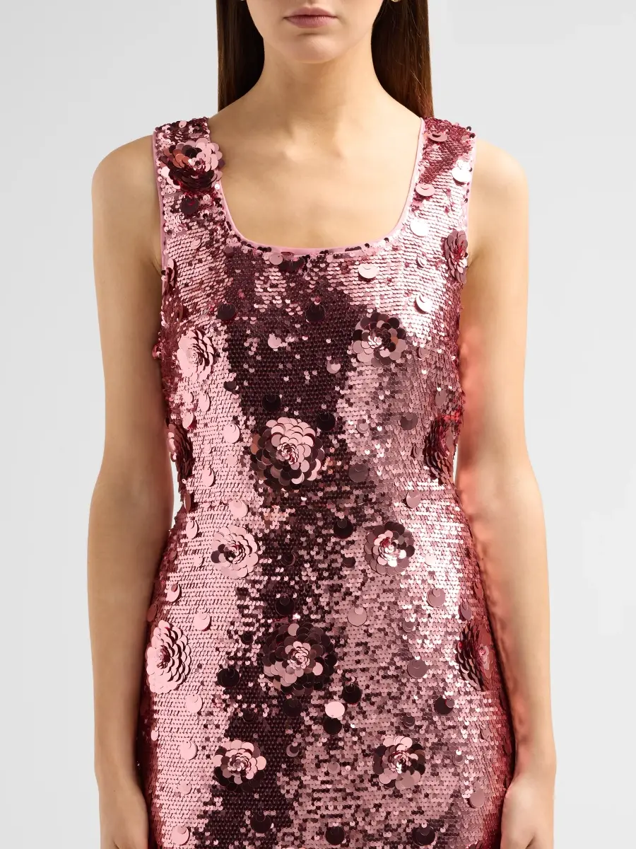 Elie Tahari Women's The Charlie Sequin Column Dress | Thumbnail 5 Elie Tahari Women's The Charlie Sequin Column Dress | Thumbnail 5