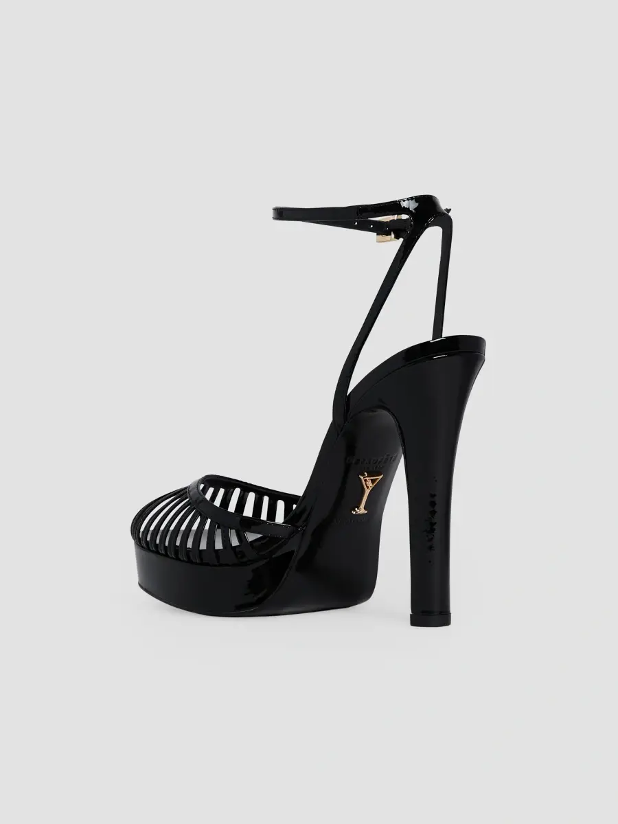 Retrofête Women's Manolia 120MM Patent Leather Platform Sandals | Thumbnail 3