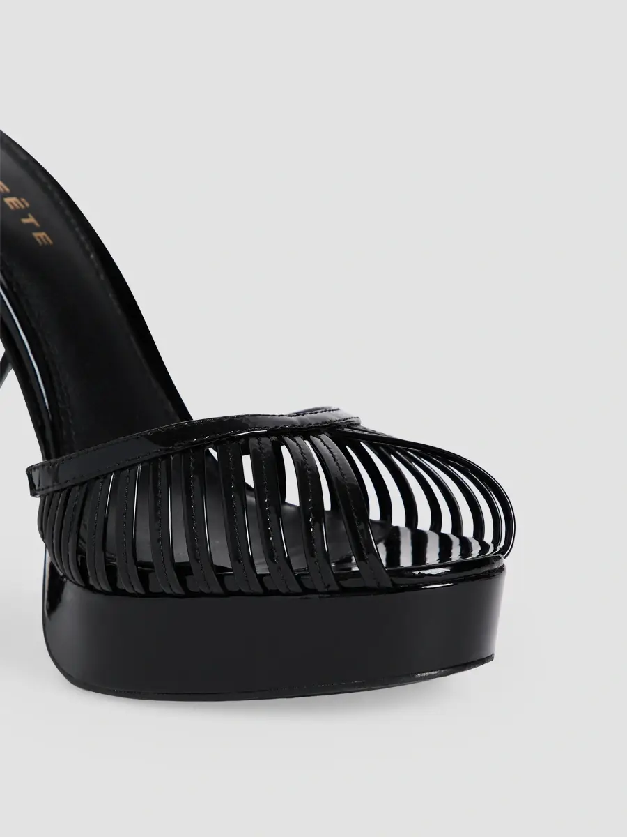 Retrofête Women's Manolia 120MM Patent Leather Platform Sandals | Thumbnail 4