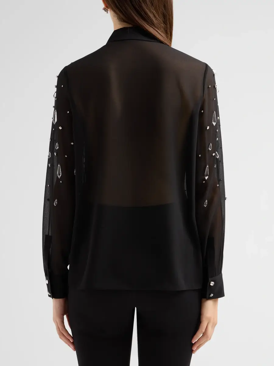 Elie Tahari Women's The Sloane Embellished Blouse | Thumbnail 3 Elie Tahari Women's The Sloane Embellished Blouse | Thumbnail 3