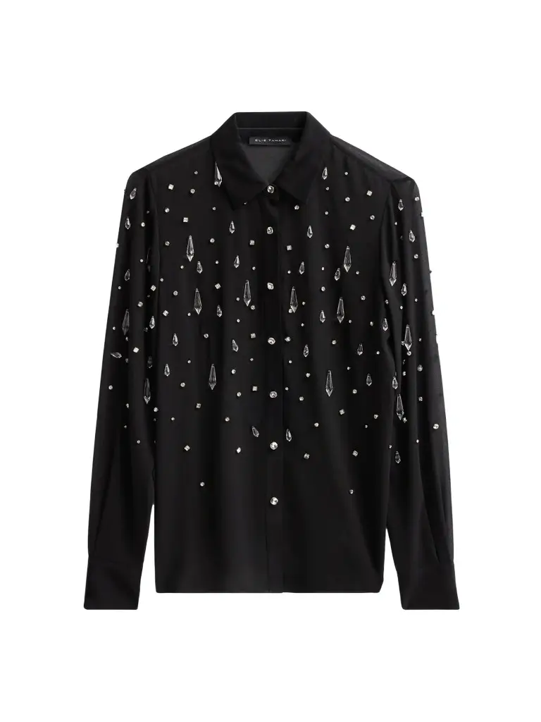 Elie Tahari Women's The Sloane Embellished Blouse