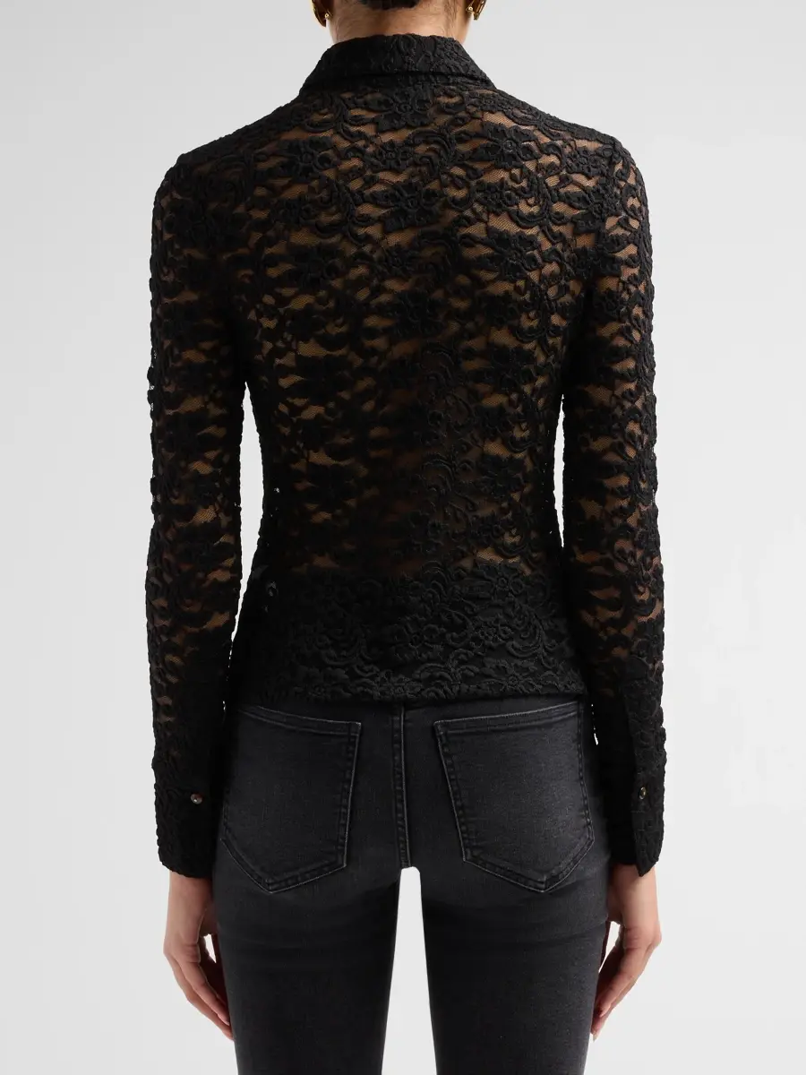 Veronica Beard Women's Wittaker Floral Lace Shirt | Thumbnail 3 Veronica Beard Women's Wittaker Floral Lace Shirt | Thumbnail 3