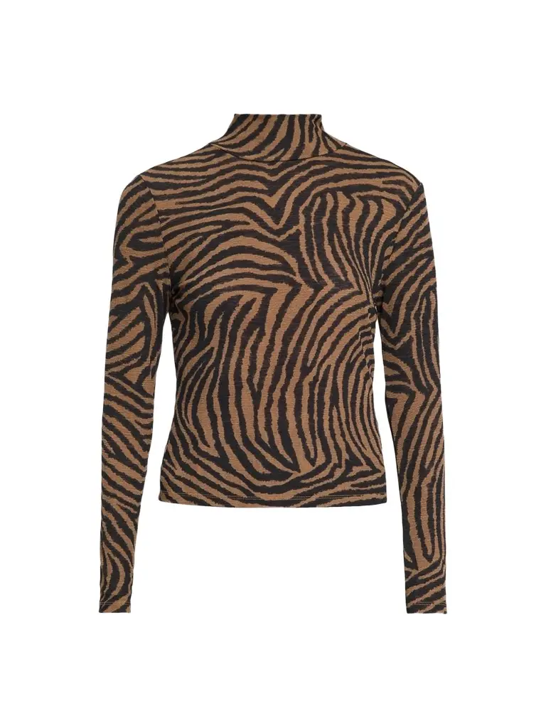 Women's Wyeth Zebra-Print Turtleneck Top Women's Wyeth Zebra-Print Turtleneck Top