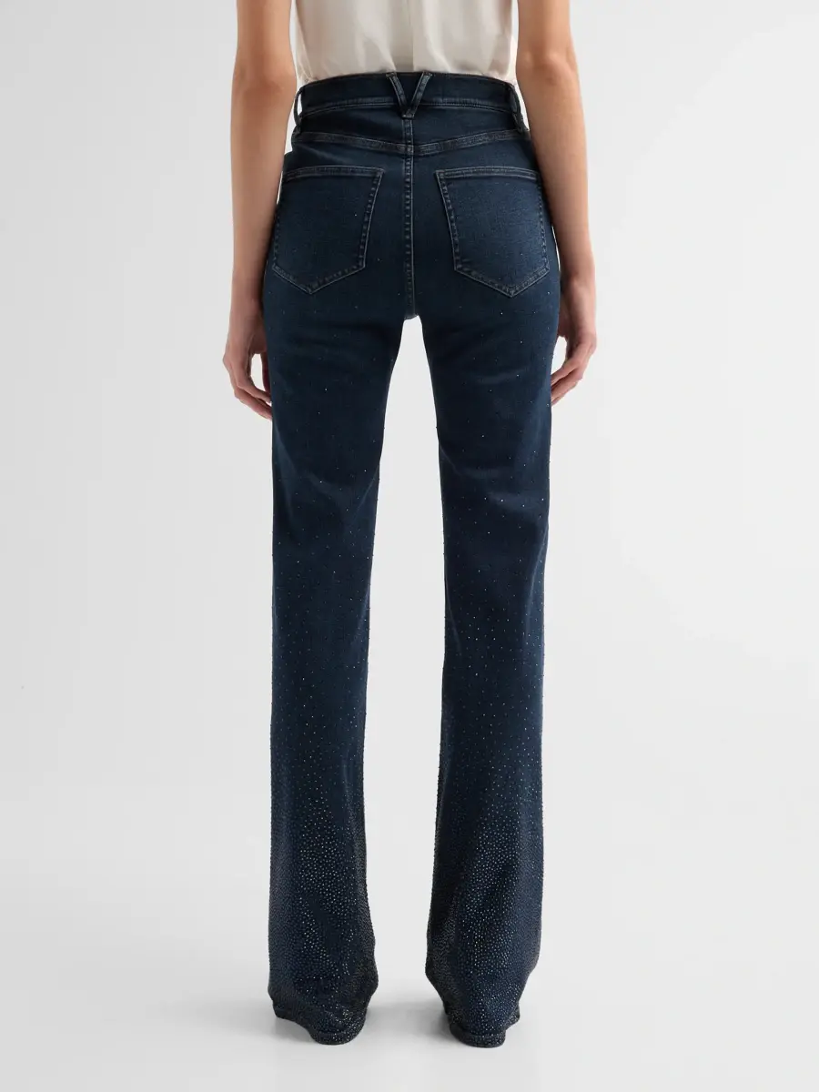 Veronica Beard Women's Crosbie Rhinestone Gradient Jeans | Thumbnail 3 Veronica Beard Women's Crosbie Rhinestone Gradient Jeans | Thumbnail 3