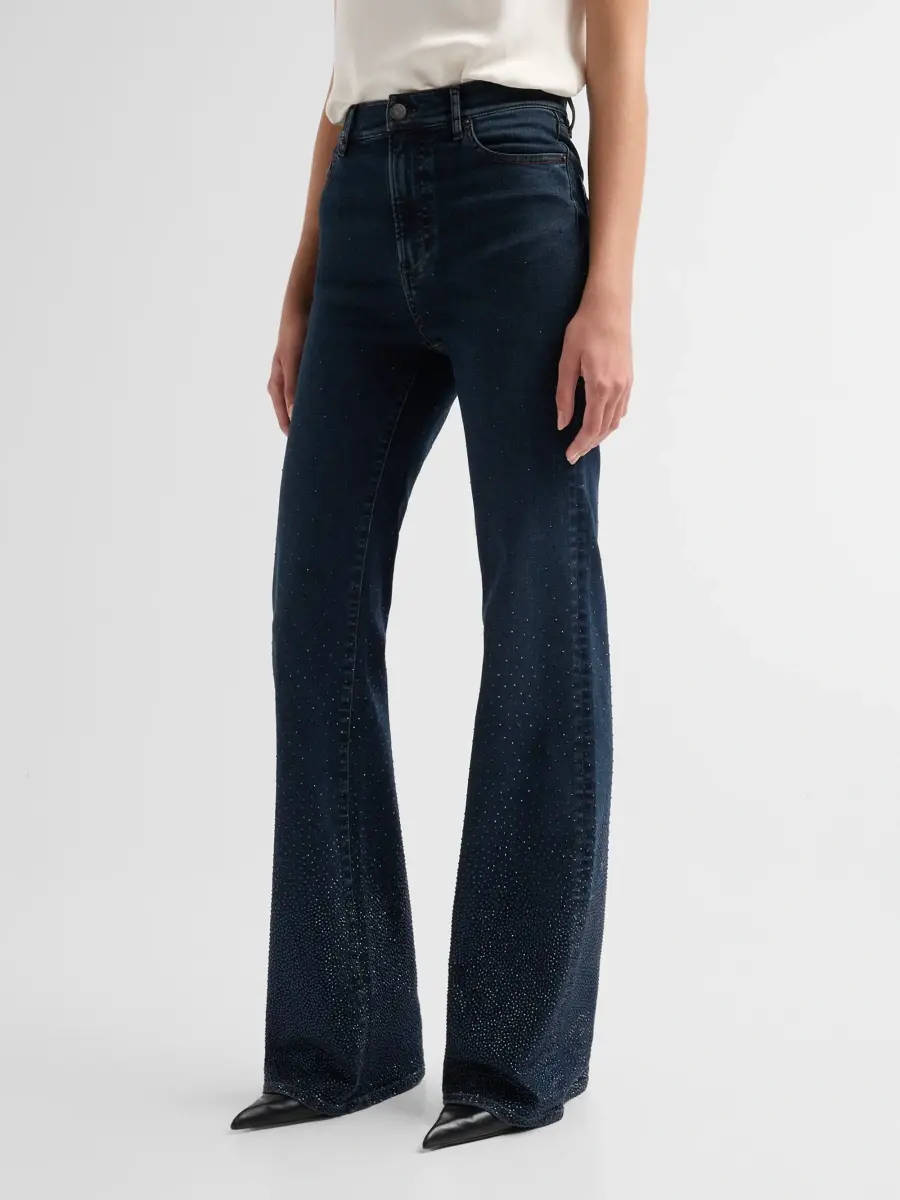 Veronica Beard Women's Crosbie Rhinestone Gradient Jeans | Thumbnail 4 Veronica Beard Women's Crosbie Rhinestone Gradient Jeans | Thumbnail 4