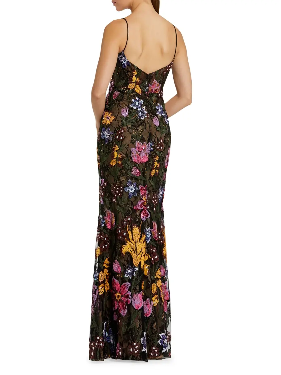 Mac Duggal Women's Embellished Floral Lace Sweetheart Gown | Thumbnail 2 Mac Duggal Women's Embellished Floral Lace Sweetheart Gown | Thumbnail 2