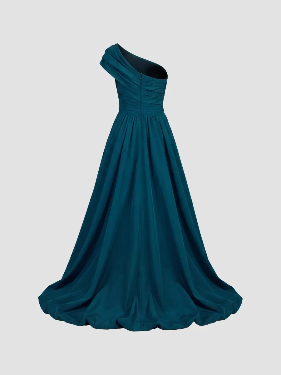 Mac Duggal Women's Faille One-Shoulder Gown | Thumbnail 5 Mac Duggal Women's Faille One-Shoulder Gown | Thumbnail 5