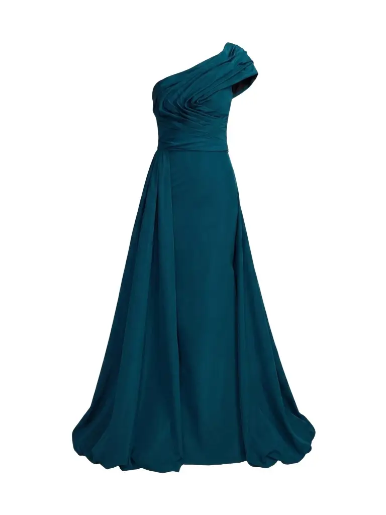 Mac Duggal Women's Faille One-Shoulder Gown