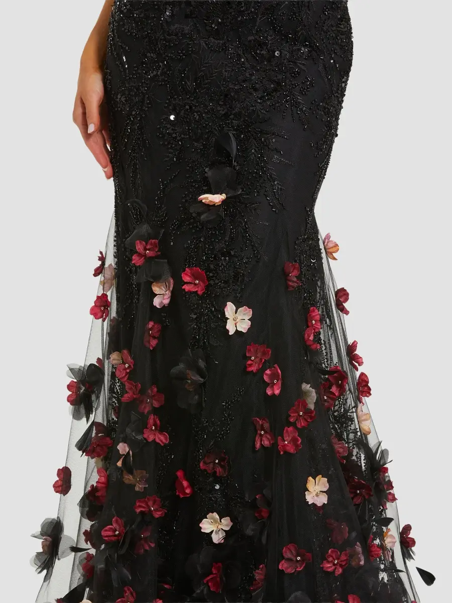 Mac Duggal Women's Embellished Strapless Mermaid Gown | Thumbnail 4 Mac Duggal Women's Embellished Strapless Mermaid Gown | Thumbnail 4