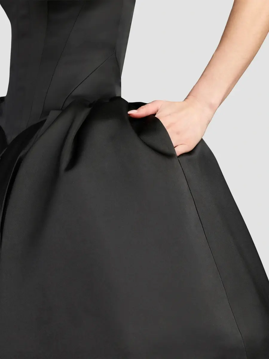 Mac Duggal Women's Exaggerated-Hip Satin Strapless Gown | Thumbnail 5 Mac Duggal Women's Exaggerated-Hip Satin Strapless Gown | Thumbnail 5