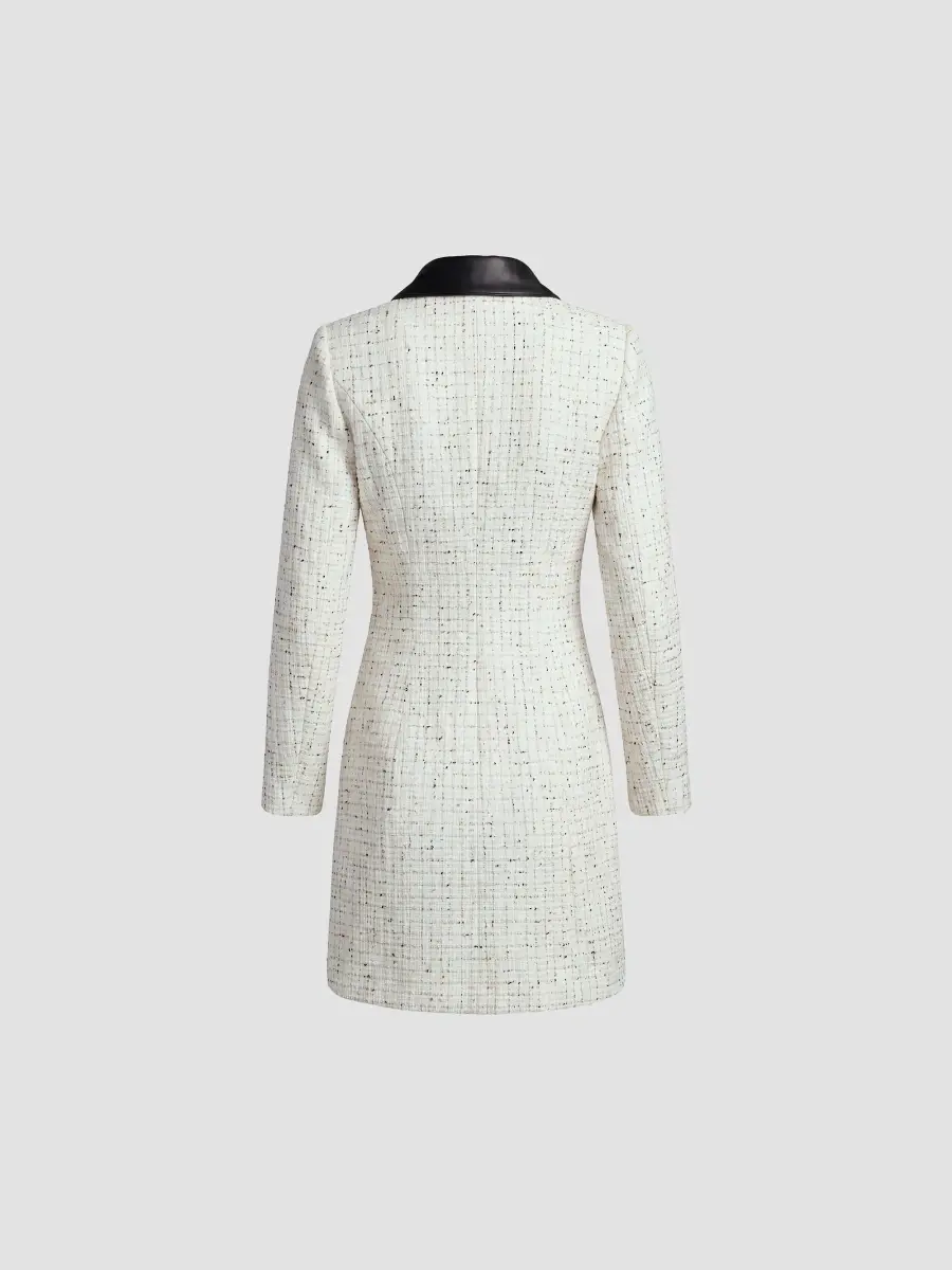 Mac Duggal Women's Bouclé-Tweed Mini Dress | Thumbnail 6 Mac Duggal Women's Bouclé-Tweed Mini Dress | Thumbnail 6