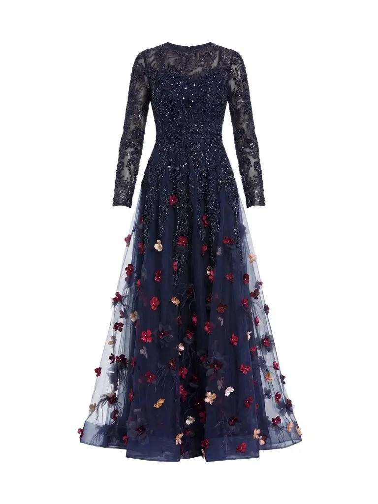 Mac Duggal Women's Embellished Fit & Flare Gown - Midnight Multi