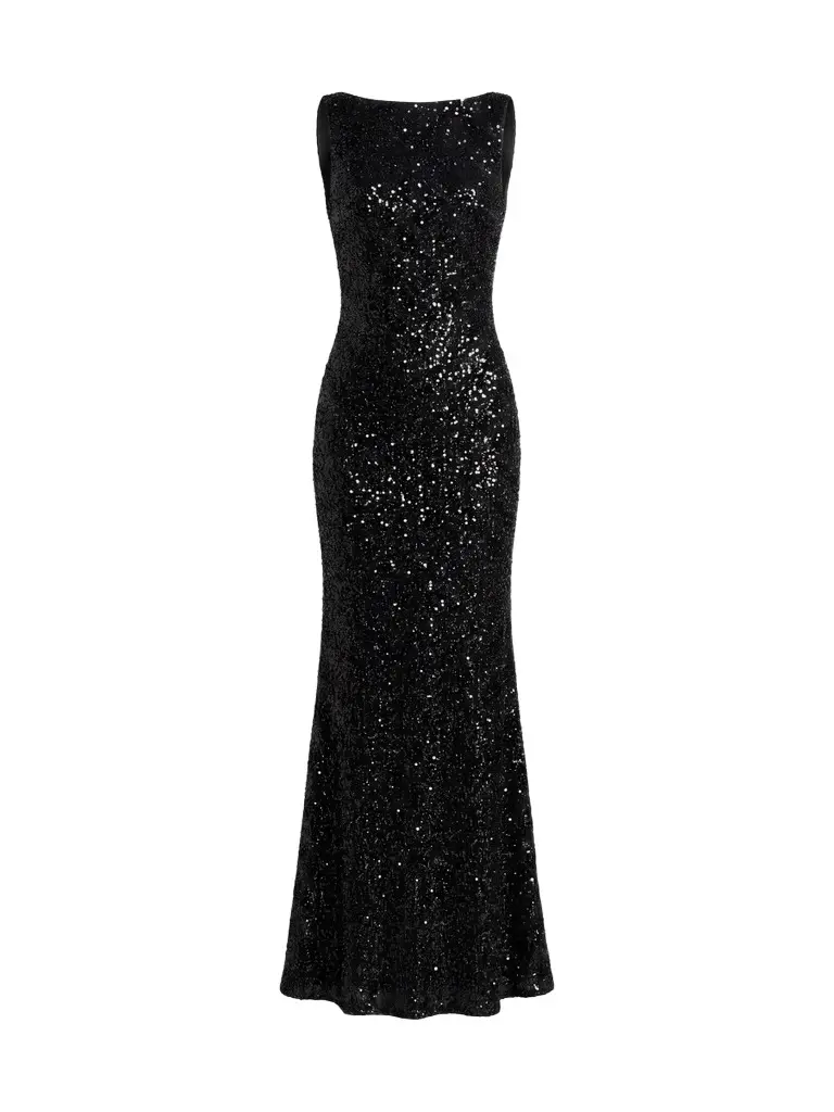 Mac Duggal Women's Sequin Sleeveless Sheath Gown