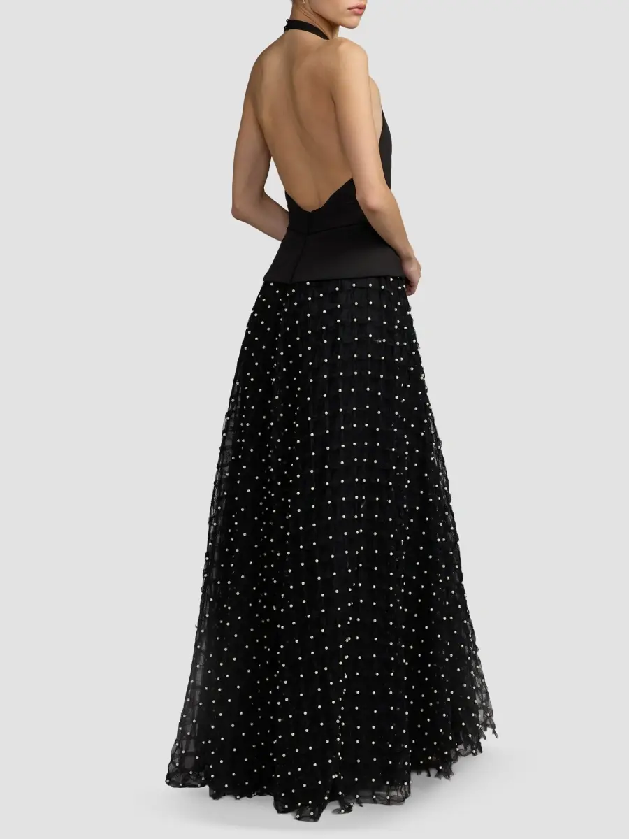 Mac Duggal Women's Embellished Halter Gown | Thumbnail 3 Mac Duggal Women's Embellished Halter Gown | Thumbnail 3
