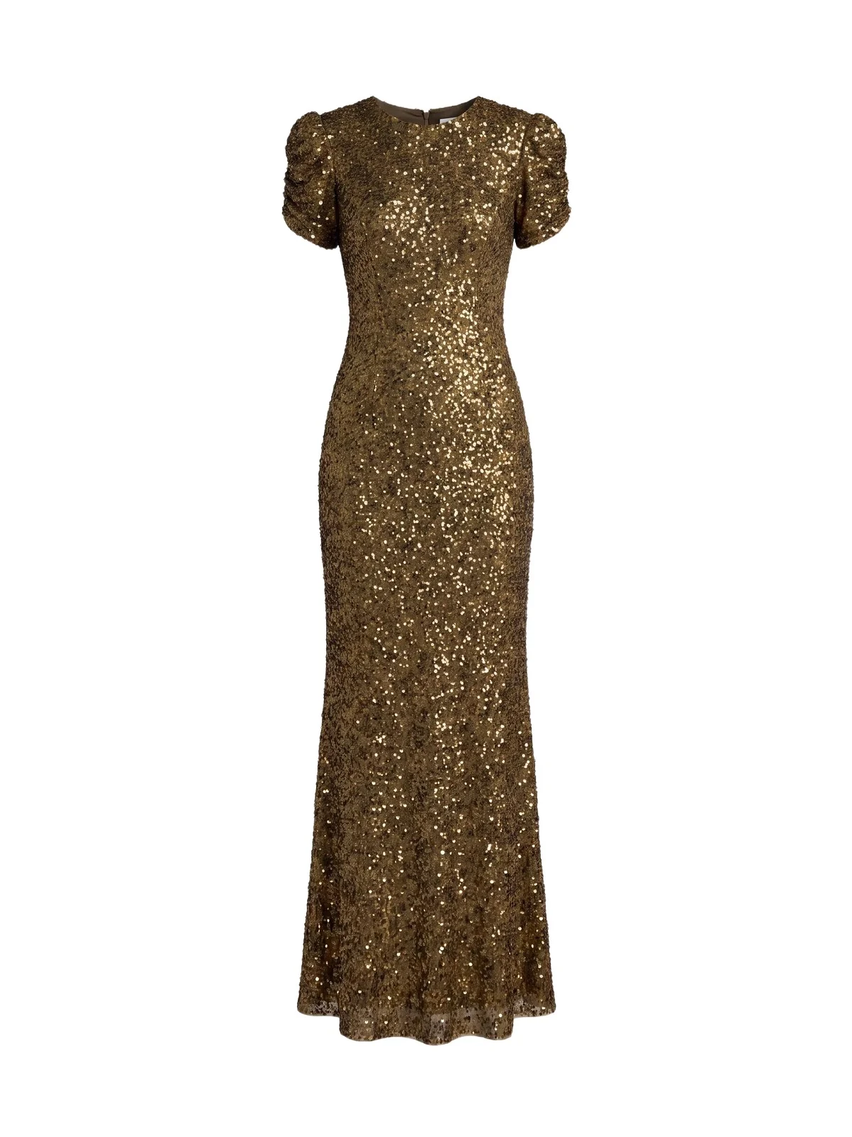 Mac Duggal Women's Beaded Short-Sleeve Gown