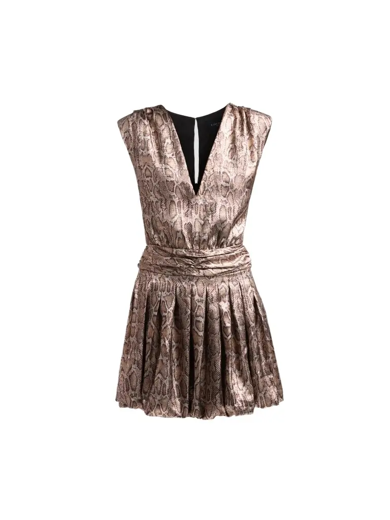 Women's Crystal Snake V-Neck Mini Dress Women's Crystal Snake V-Neck Mini Dress