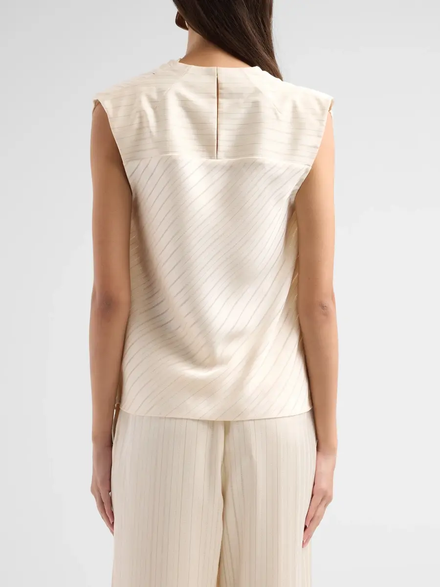 Ramy Brook Women's Holly Draped Stripe Blouse | Thumbnail 3 Ramy Brook Women's Holly Draped Stripe Blouse | Thumbnail 3