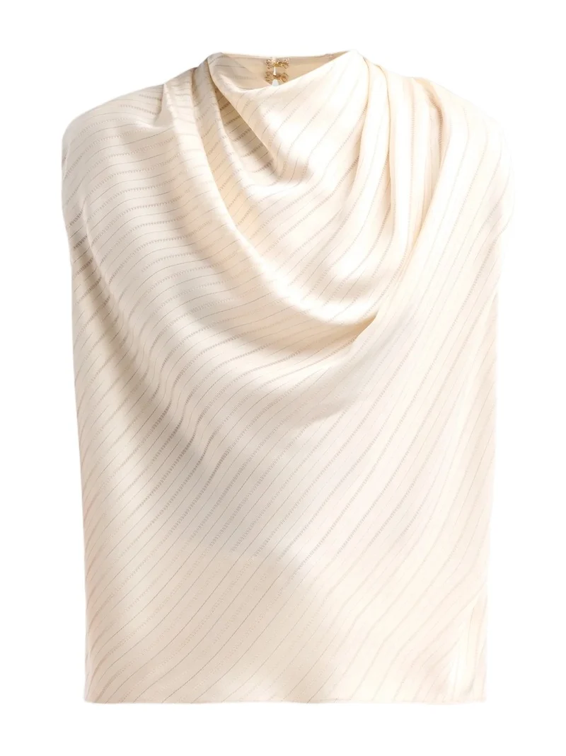 Women's Holly Draped Stripe Blouse Women's Holly Draped Stripe Blouse