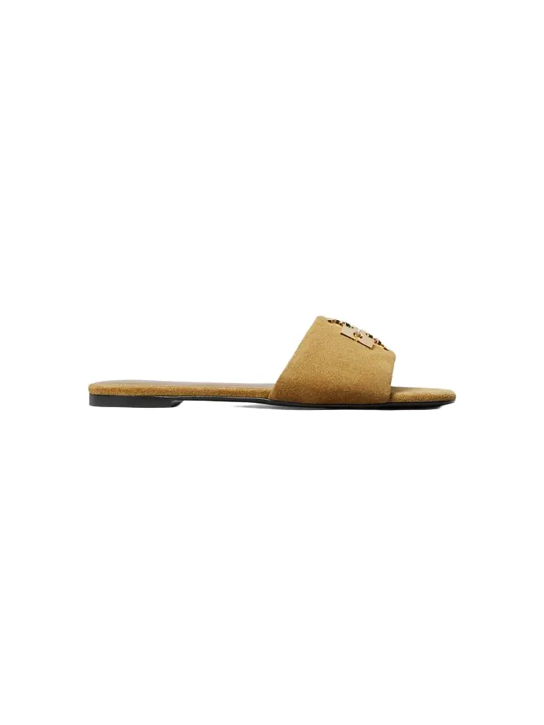 Tory Burch Women's Charlie Logo Suede Sandals