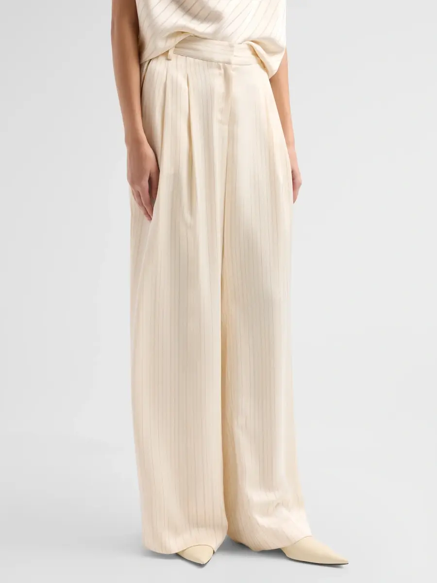 Ramy Brook Women's Jasmine Stripe Pleated Pants | Thumbnail 4 Ramy Brook Women's Jasmine Stripe Pleated Pants | Thumbnail 4