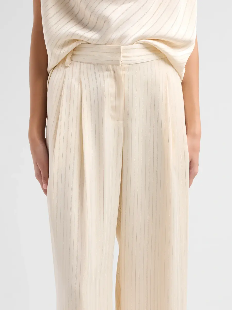 Ramy Brook Women's Jasmine Stripe Pleated Pants | Thumbnail 5 Ramy Brook Women's Jasmine Stripe Pleated Pants | Thumbnail 5