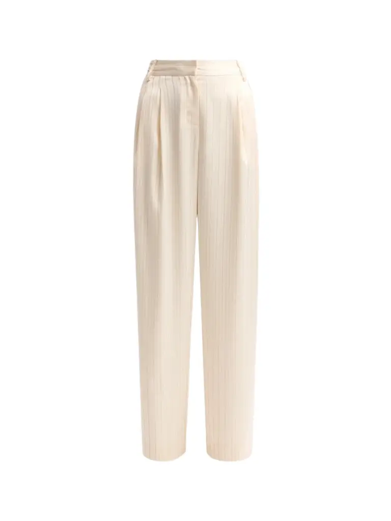 Ramy Brook Women's Jasmine Stripe Pleated Pants