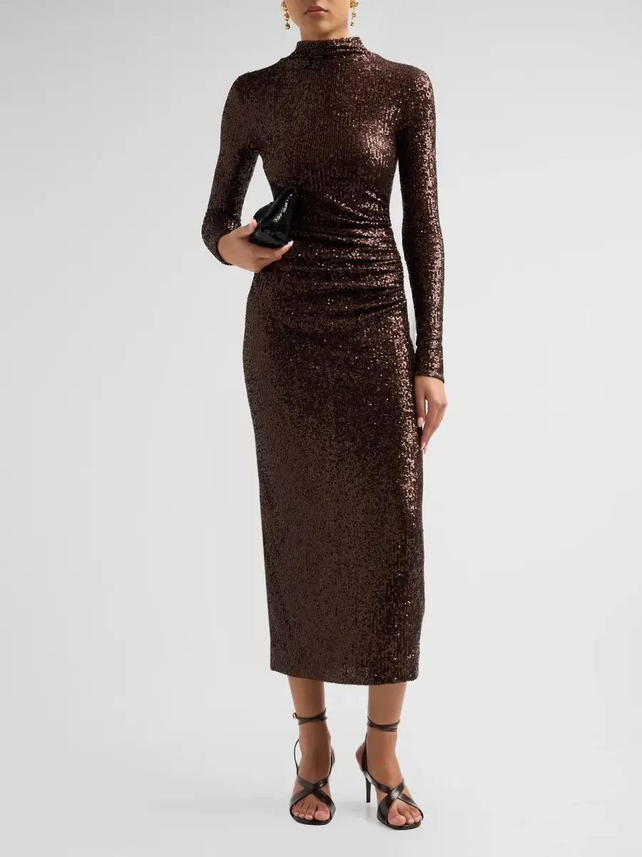 Cara Cara Women's Ryan Sequined Sheath Midi Dress | Thumbnail 2 Cara Cara Women's Ryan Sequined Sheath Midi Dress | Thumbnail 2