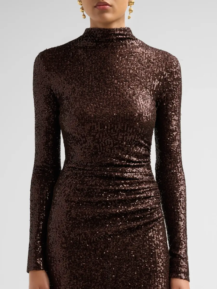 Cara Cara Women's Ryan Sequined Sheath Midi Dress | Thumbnail 5 Cara Cara Women's Ryan Sequined Sheath Midi Dress | Thumbnail 5