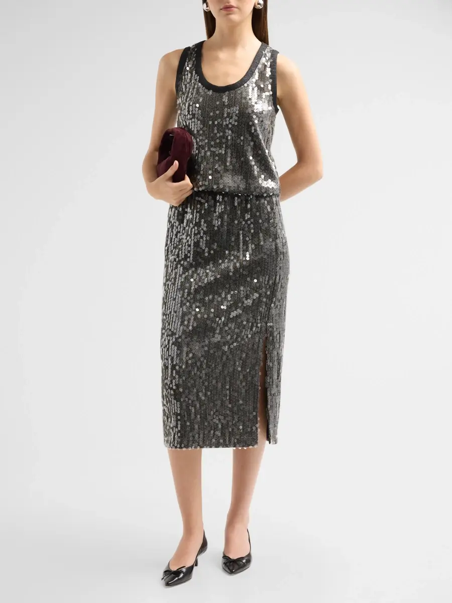 Ramy Brook Women's Annita Sequin Midi Skirt | Thumbnail 2 Ramy Brook Women's Annita Sequin Midi Skirt | Thumbnail 2