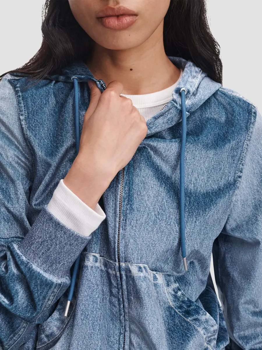 rag & bone Women's rb Miramar Velvet Zip-Up Hoodie | Thumbnail 5 rag & bone Women's rb Miramar Velvet Zip-Up Hoodie | Thumbnail 5