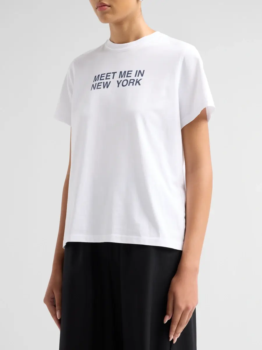 rag & bone Women's Meet Me In New York Giovanni Cotton Crewneck T-Shirt | Thumbnail 4 rag & bone Women's Meet Me In New York Giovanni Cotton Crewneck T-Shirt | Thumbnail 4