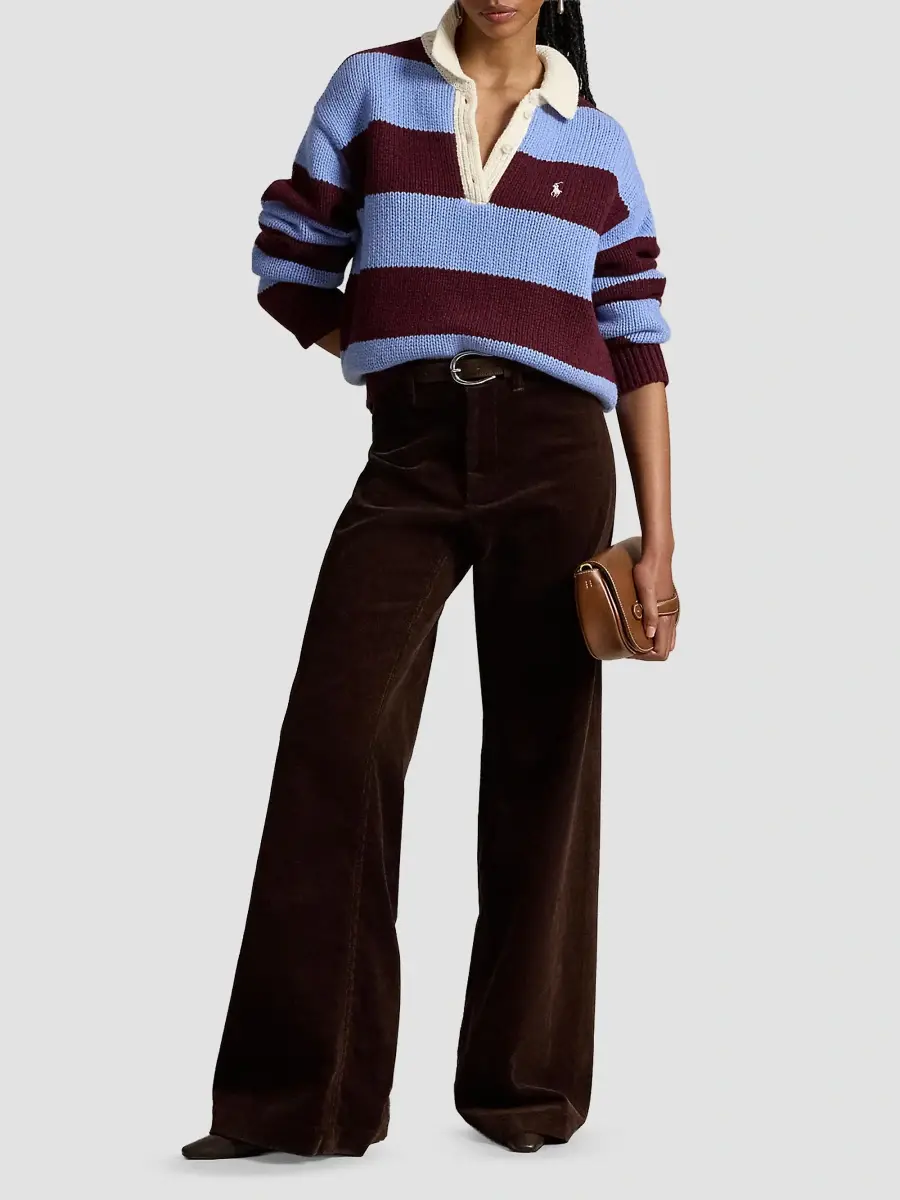 Polo Ralph Lauren Women's Wool-Blend Rugby Sweater | Thumbnail 2 Polo Ralph Lauren Women's Wool-Blend Rugby Sweater | Thumbnail 2
