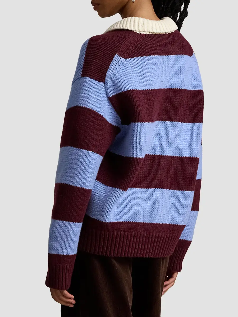 Polo Ralph Lauren Women's Wool-Blend Rugby Sweater | Thumbnail 3 Polo Ralph Lauren Women's Wool-Blend Rugby Sweater | Thumbnail 3