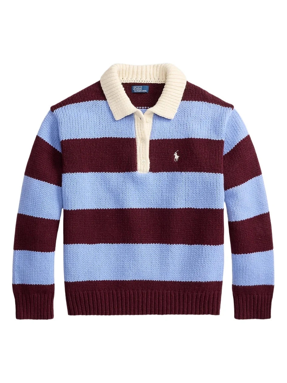 Polo Ralph Lauren Women's Wool-Blend Rugby Sweater