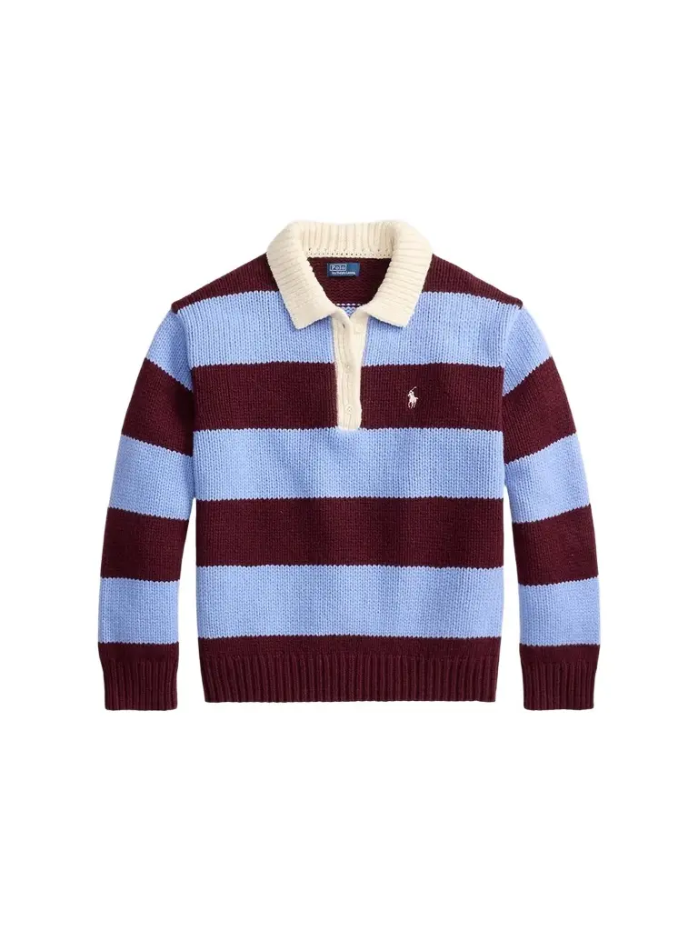 Women's Wool-Blend Rugby Sweater